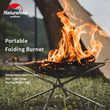 portable folding burner