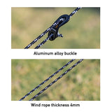 BLACKDOG wind rope set **4m 8pcs**