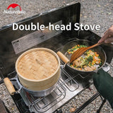 Foldable double burner